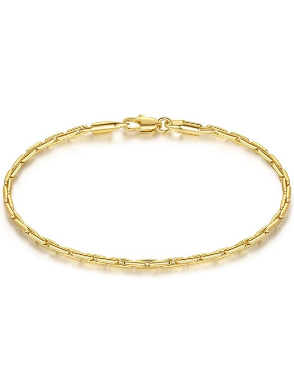 Elegant 14K Gold Link Chain Bracelet for Women & Men - Stylish Jewelry Accessory